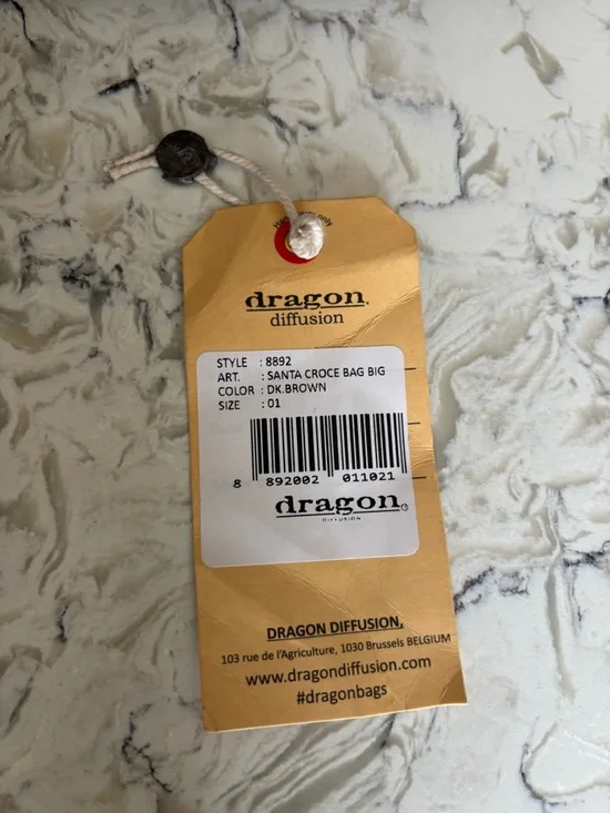 Dragon Diffusion Big Santa Croce Bag Dark Brown - Picture 5 of 11